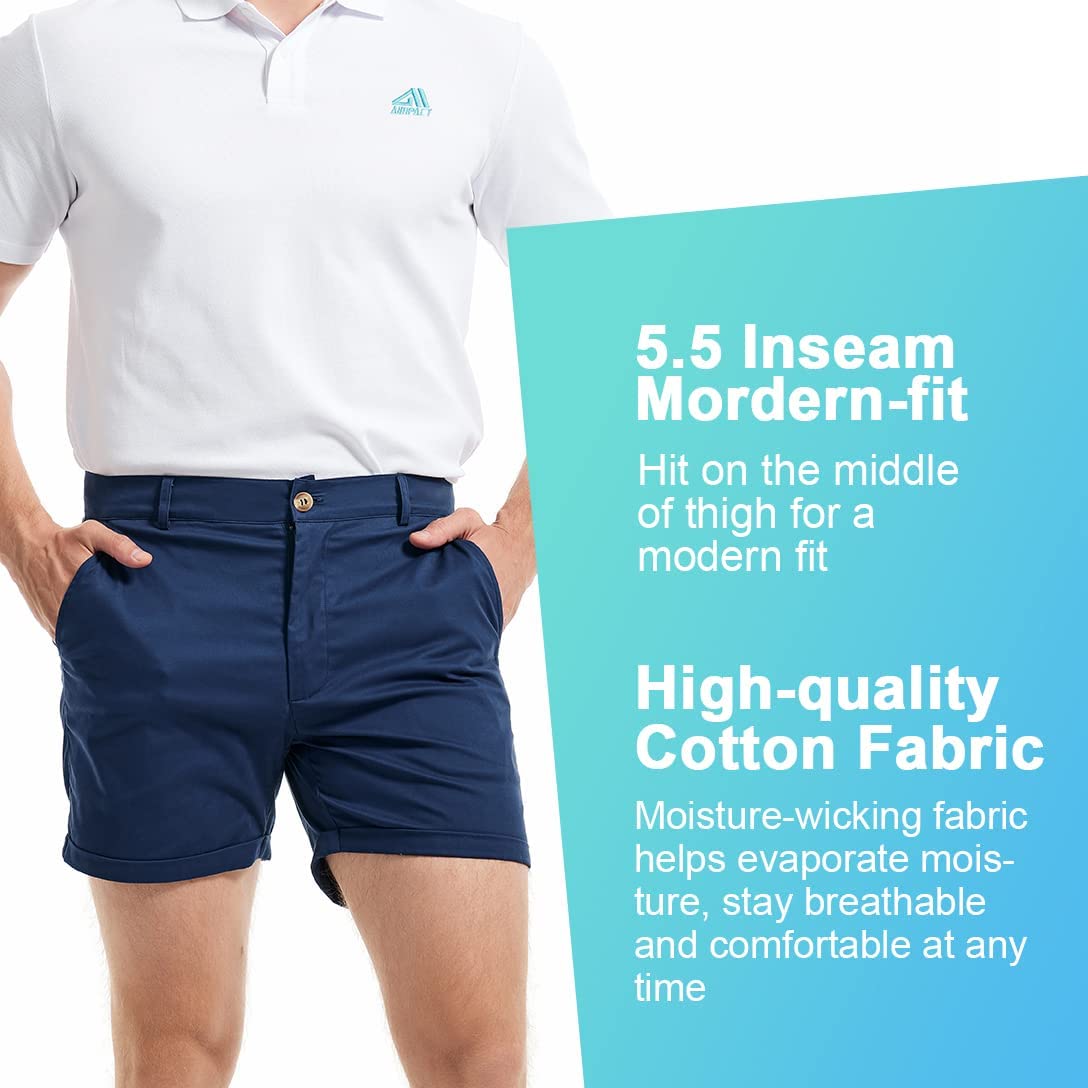 AIMPACT Men's Summer Slim-fit  - Shorts Chino Slim 评论和价格