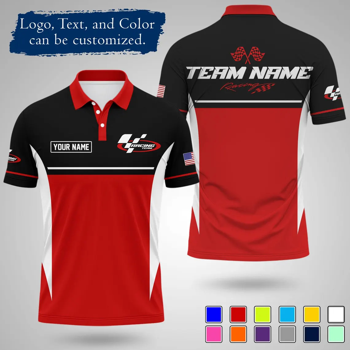 2026 New Custom Racing Polo Sh - Polo Shirt Pique 评论和价格