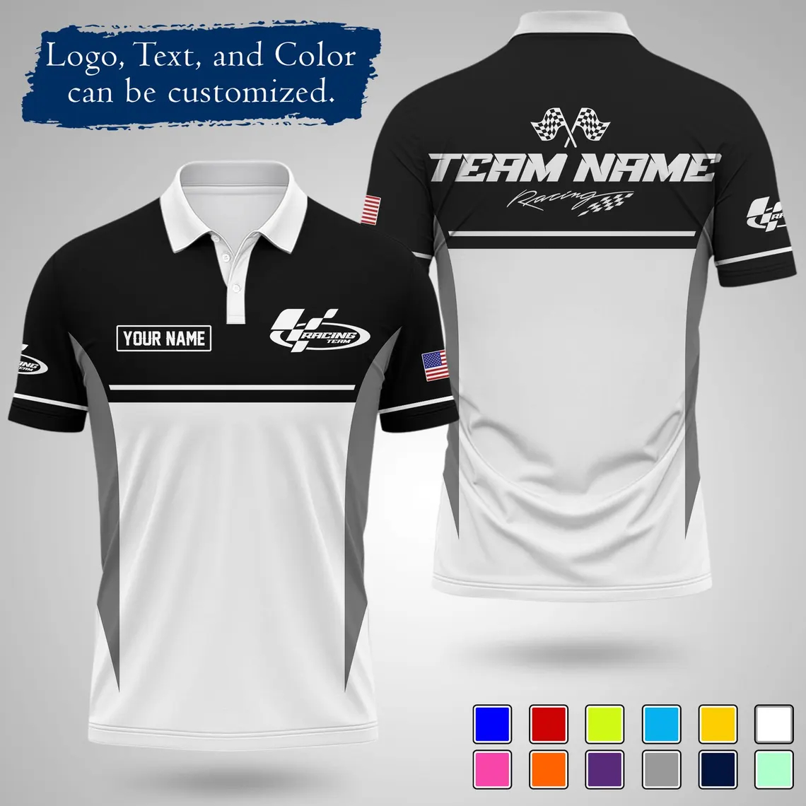 2026 New Custom Racing Polo Sh - Polo Shirt Pique 评论和价格