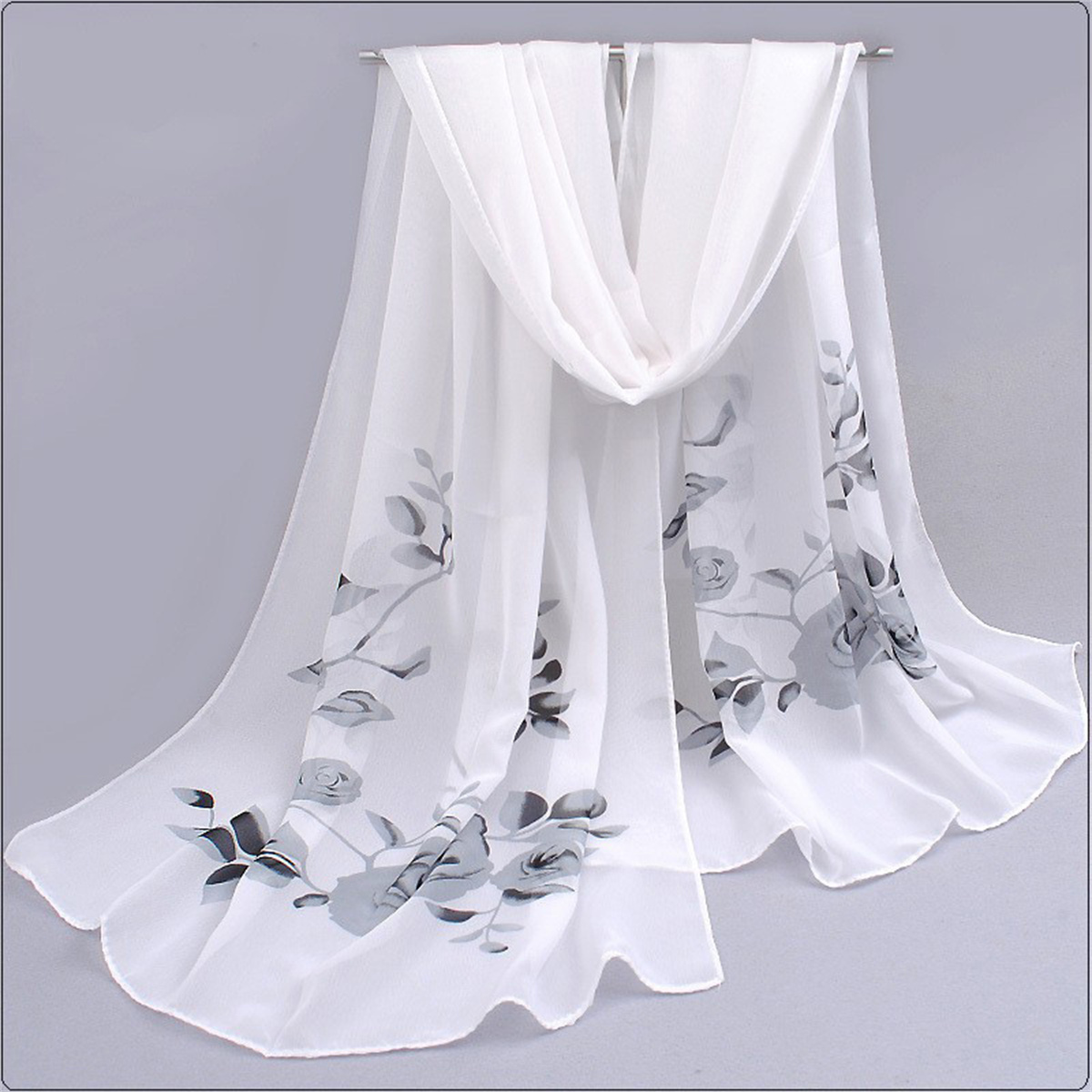 1pcs Chiffon Scarf Simple Eleg - Beach Towel Large 评论和价格